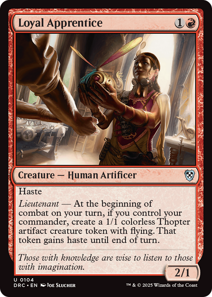 Loyal Apprentice [Aetherdrift Commander] | Eastridge Sports Cards & Games