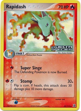 Rapidash (52/113) (Stamped) [EX: Delta Species] | Eastridge Sports Cards & Games