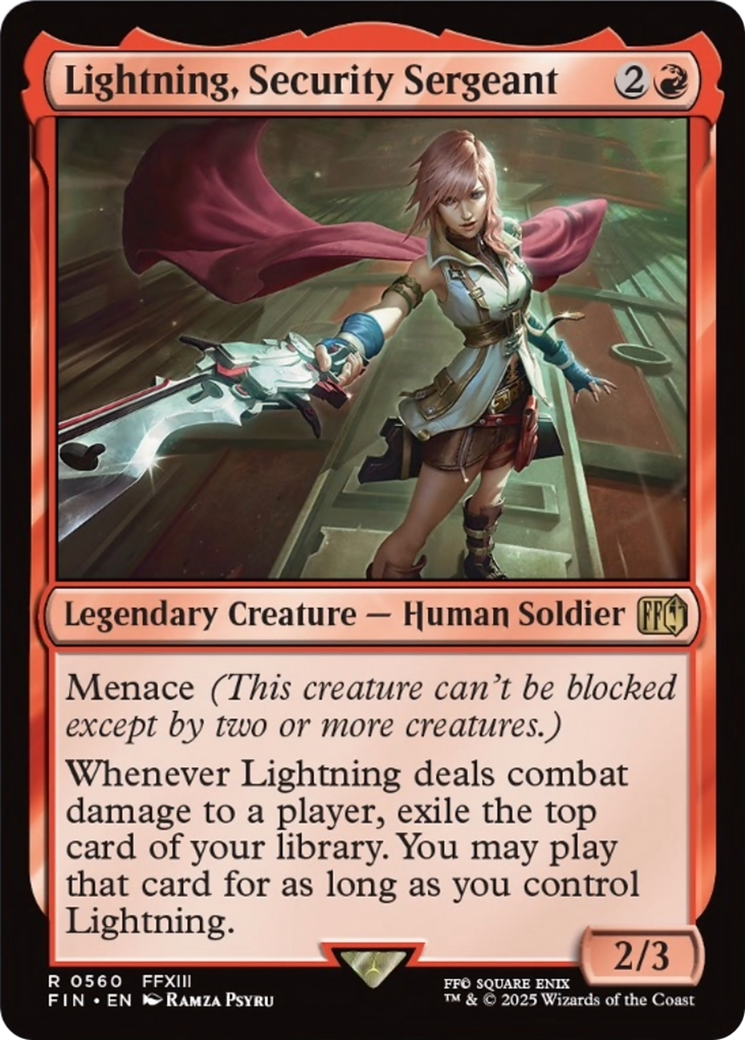 Lightning, Security Sergeant [FINAL FANTASY] | Eastridge Sports Cards & Games