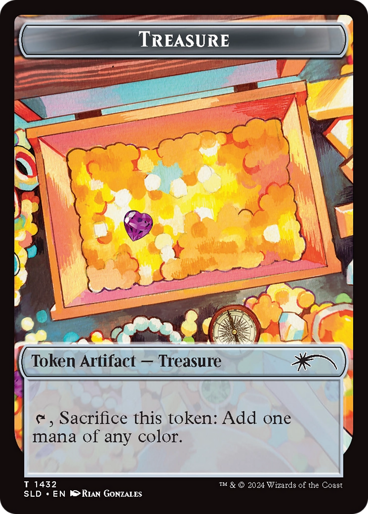 Treasure Token (1432) (Rainbow Foil) [Secret Lair Drop Series] | Eastridge Sports Cards & Games