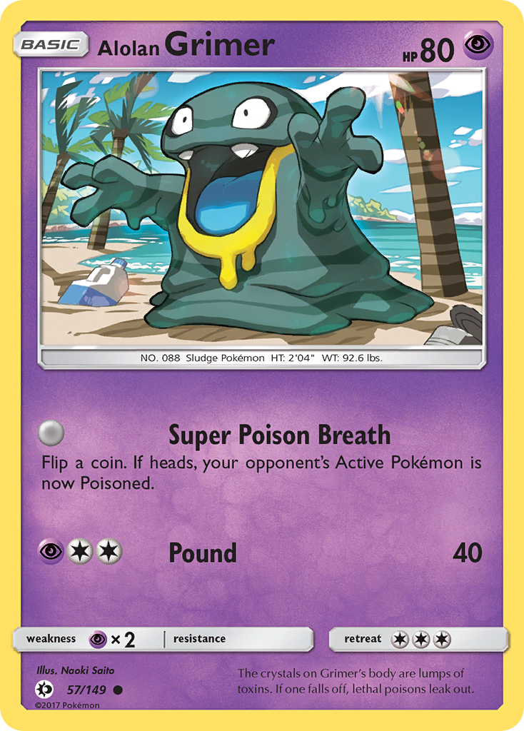 Alolan Grimer (57/149) [Sun & Moon: Base Set] | Eastridge Sports Cards & Games