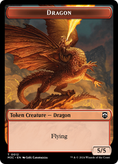 Dragon // Treasure Double-Sided Token [Modern Horizons 3 Commander Tokens] | Eastridge Sports Cards & Games
