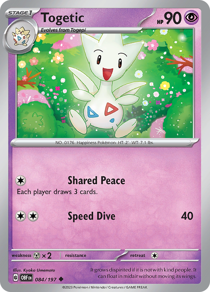 Togetic (084/197) [Scarlet & Violet: Obsidian Flames] | Eastridge Sports Cards & Games