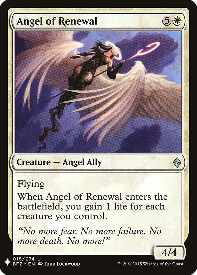 Angel of Renewal [Mystery Booster] | Eastridge Sports Cards & Games