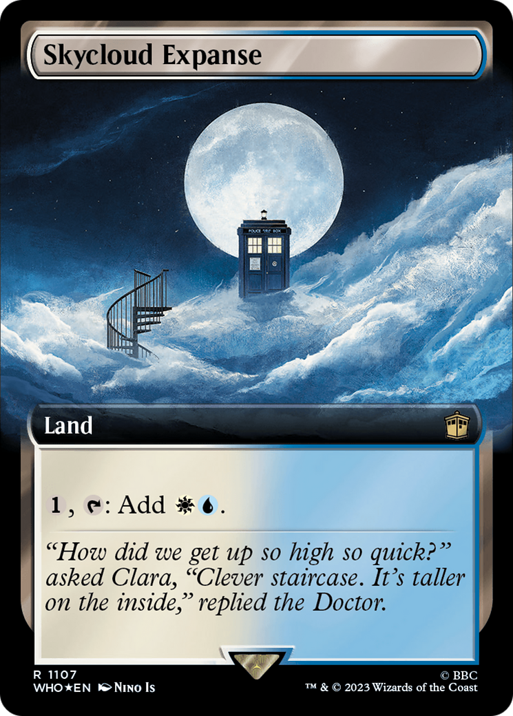 Skycloud Expanse (Extended Art) (Surge Foil) [Doctor Who] | Eastridge Sports Cards & Games