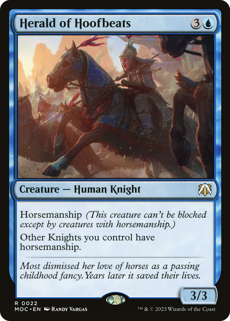 Herald of Hoofbeats [March of the Machine Commander] | Eastridge Sports Cards & Games