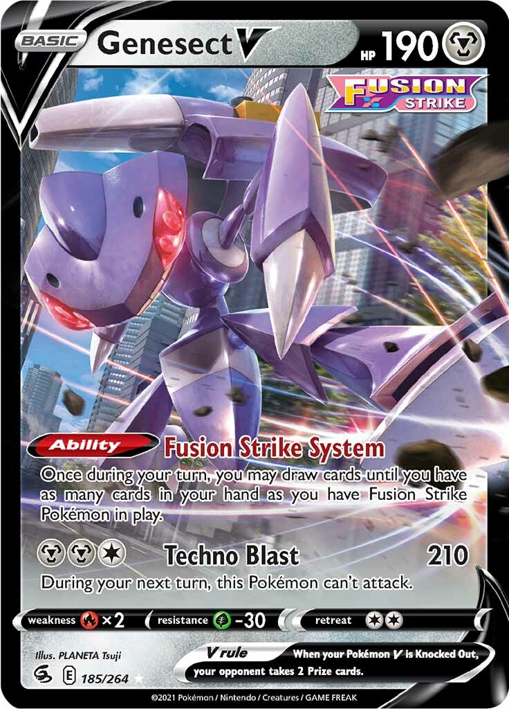 Genesect V (185/264) [Sword & Shield: Fusion Strike] | Eastridge Sports Cards & Games