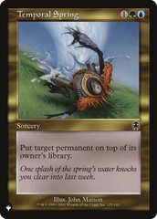 Temporal Spring [The List Reprints] | Eastridge Sports Cards & Games