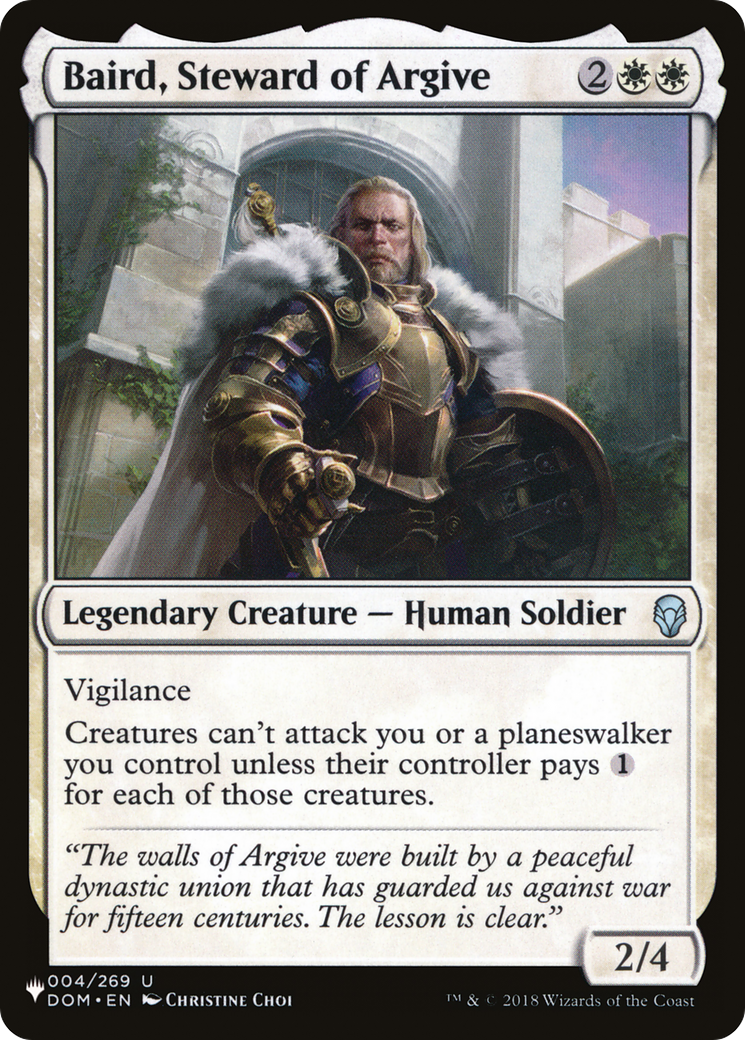 Baird, Steward of Argive [The List] | Eastridge Sports Cards & Games