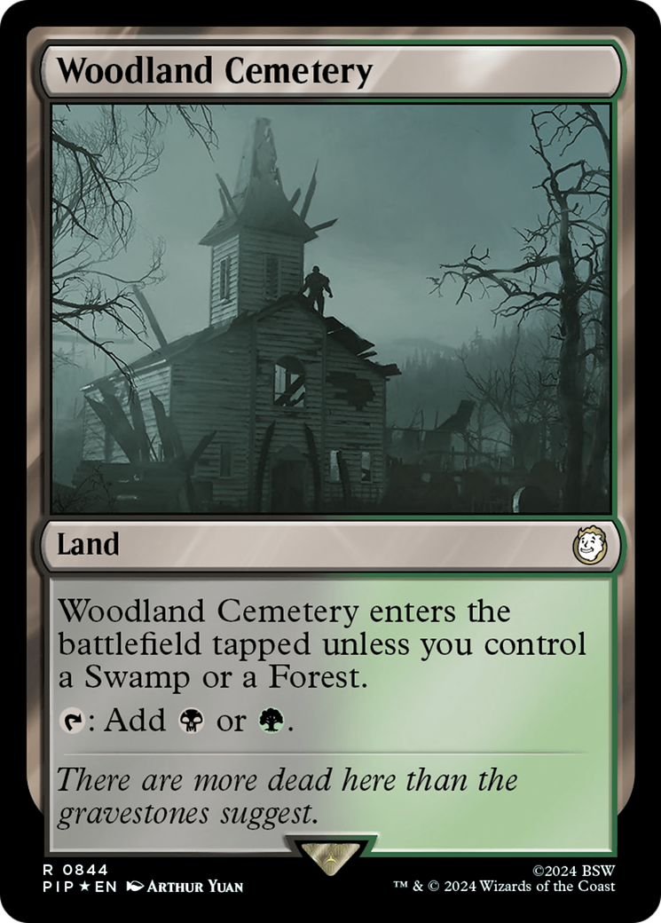 Woodland Cemetery (Surge Foil) [Fallout] | Eastridge Sports Cards & Games