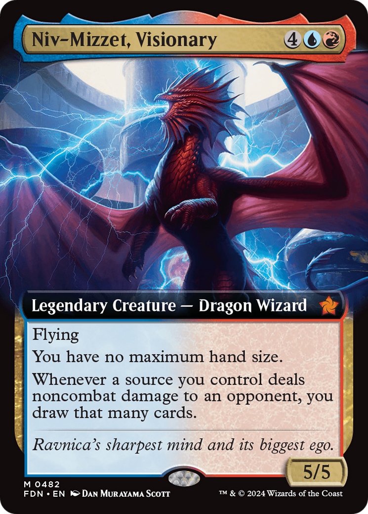 Niv-Mizzet, Visionary (Extended Art) [Foundations] | Eastridge Sports Cards & Games