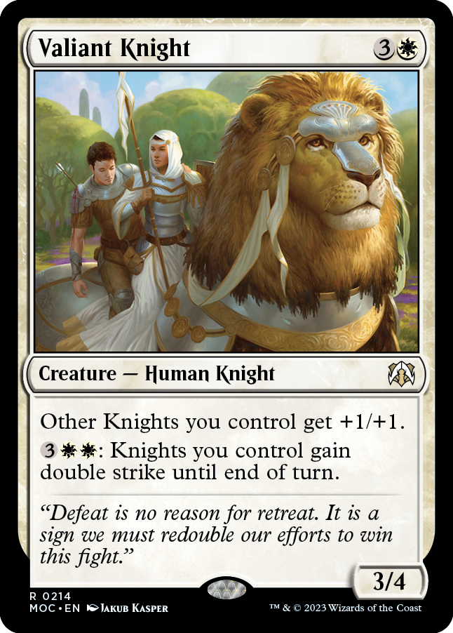 Valiant Knight [March of the Machine Commander] | Eastridge Sports Cards & Games