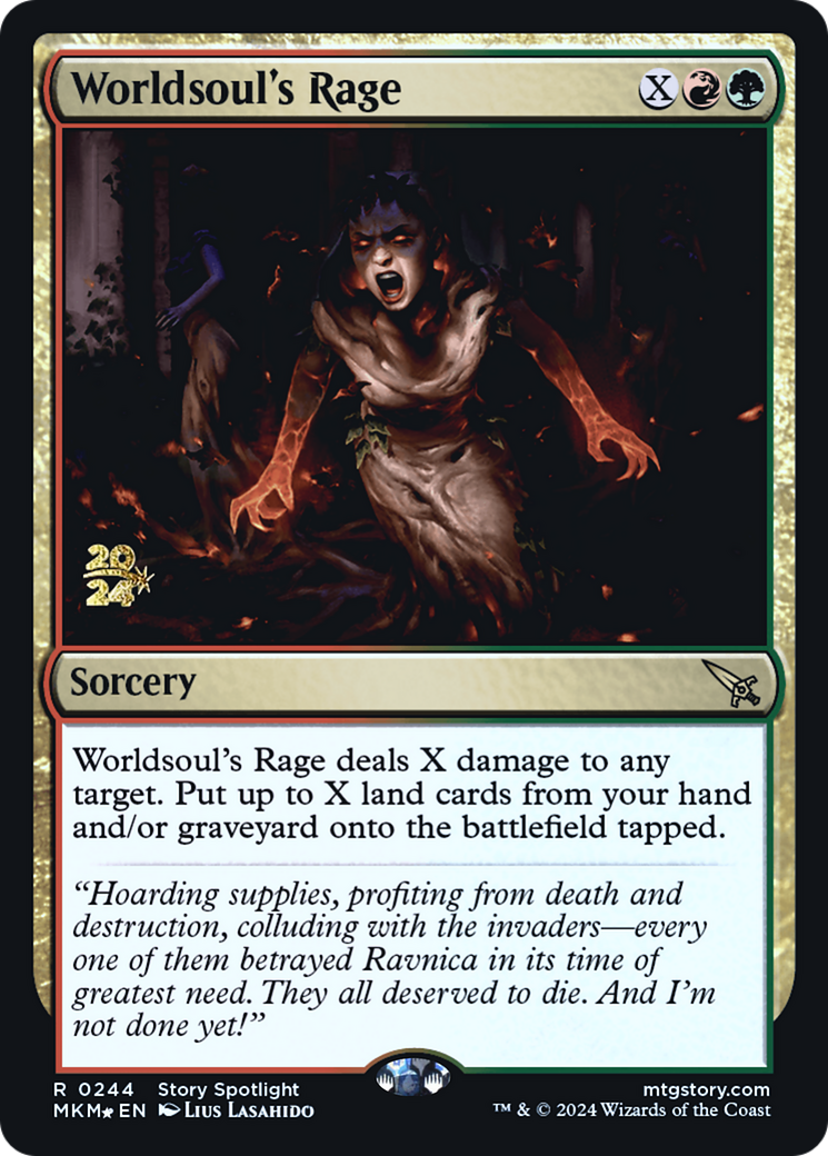 Worldsoul's Rage [Murders at Karlov Manor Prerelease Promos] | Eastridge Sports Cards & Games