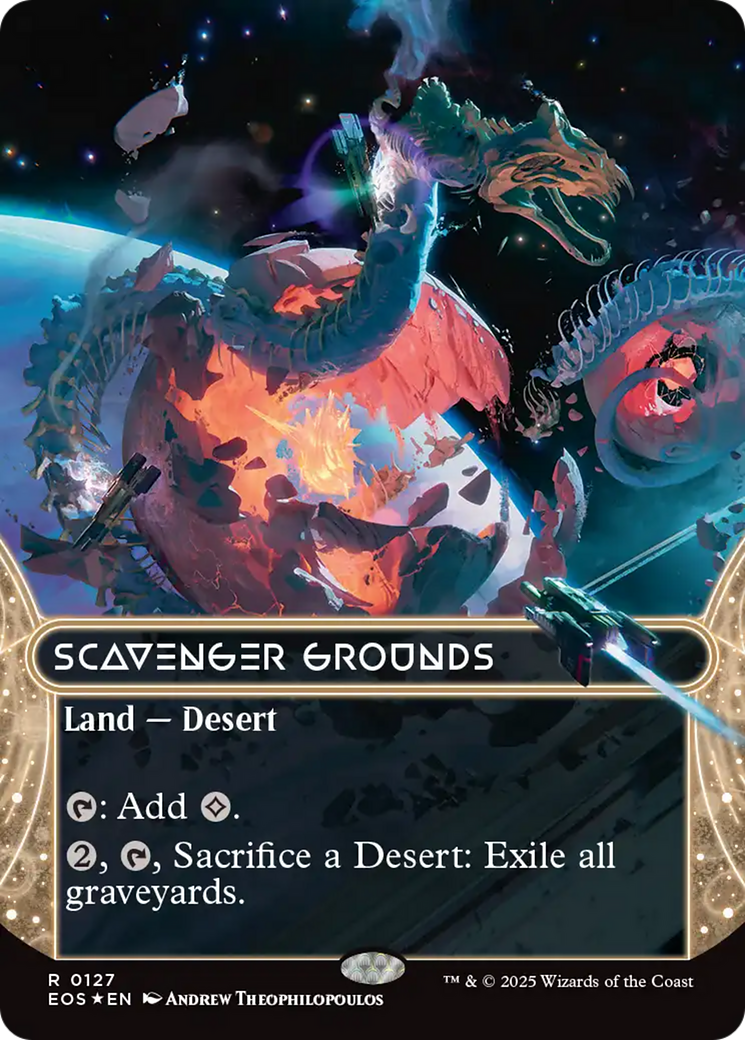Scavenger Grounds (0127) (Borderless) (Galaxy Foil) [Edge of Eternities: Stellar Sights] | Eastridge Sports Cards & Games