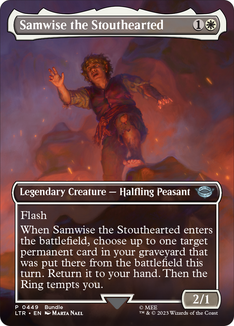 Samwise the Stouthearted (Borderless Alternate Art) [The Lord of the Rings: Tales of Middle-Earth] | Eastridge Sports Cards & Games