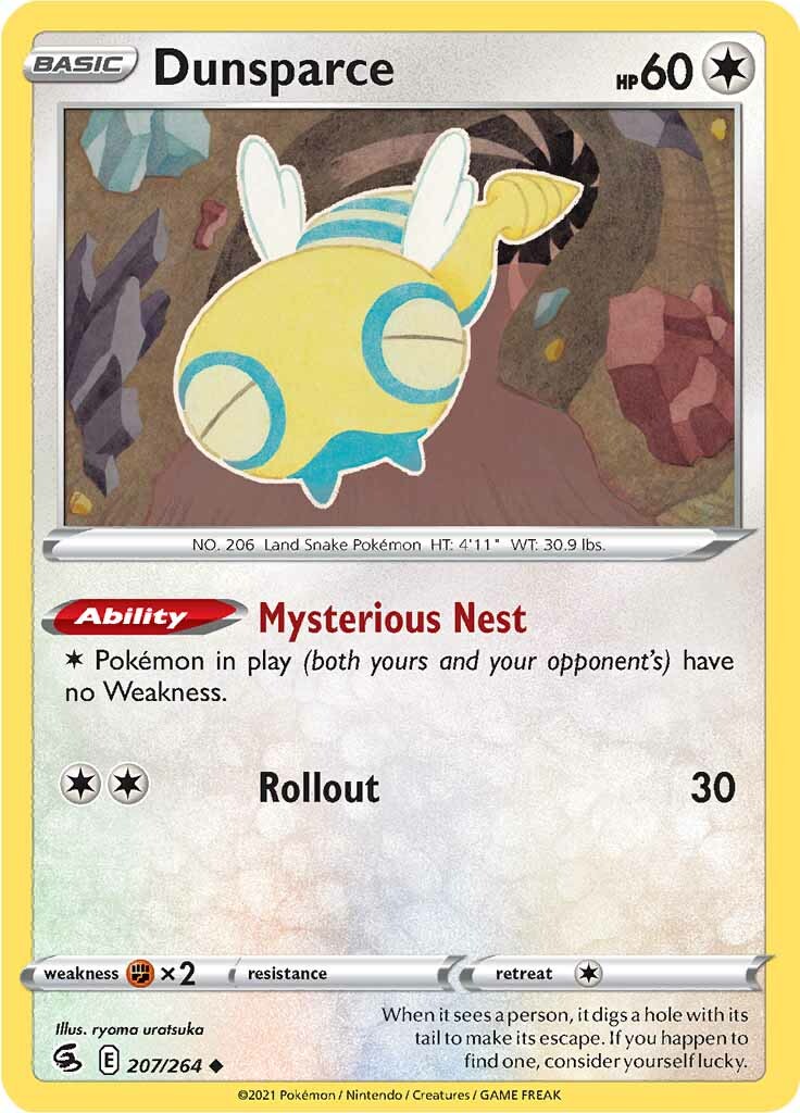 Dunsparce (207/264) [Sword & Shield: Fusion Strike] | Eastridge Sports Cards & Games