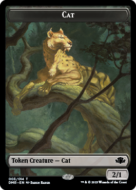 Insect // Cat (003) Double-Sided Token [Dominaria Remastered Tokens] | Eastridge Sports Cards & Games