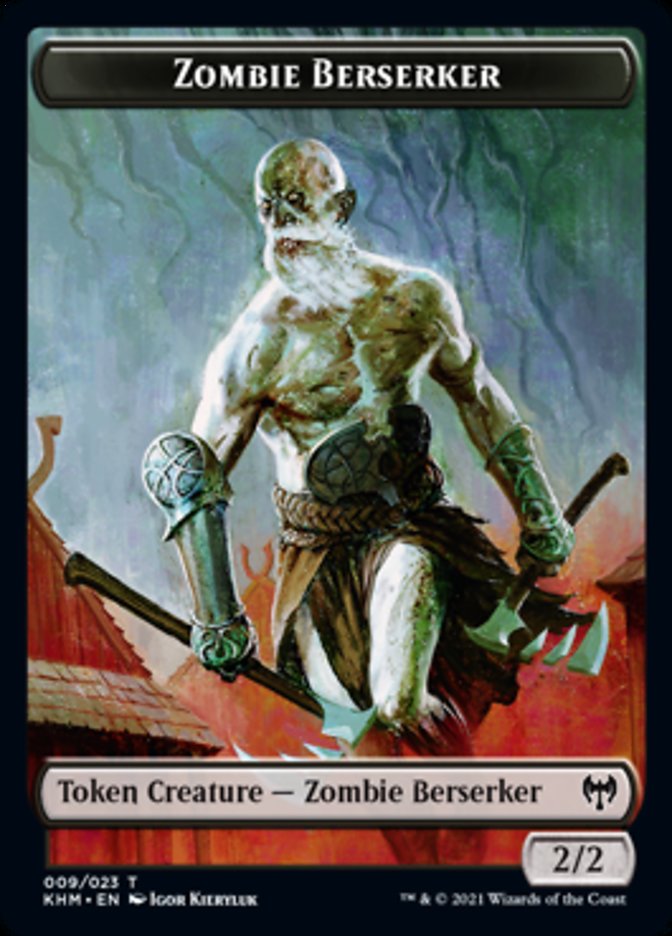 Zombie Berserker Token [Kaldheim Tokens] | Eastridge Sports Cards & Games
