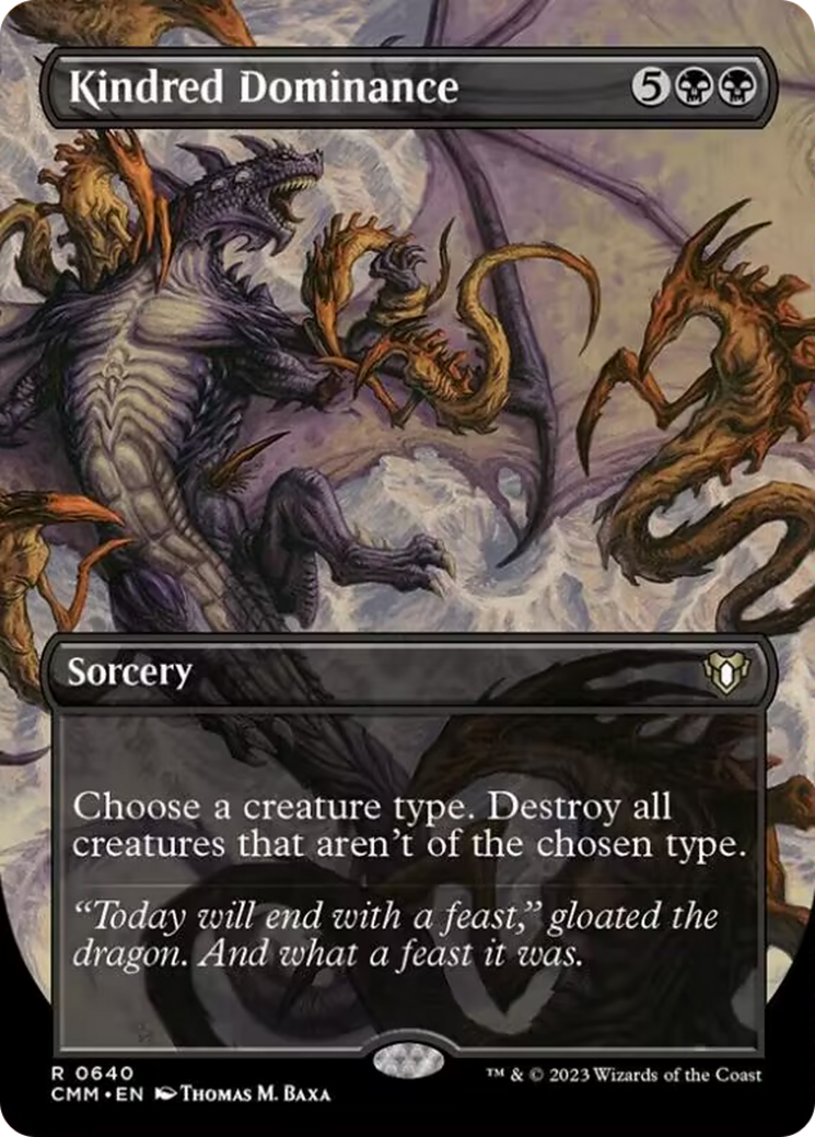 Kindred Dominance (Borderless Alternate Art) [Commander Masters] | Eastridge Sports Cards & Games