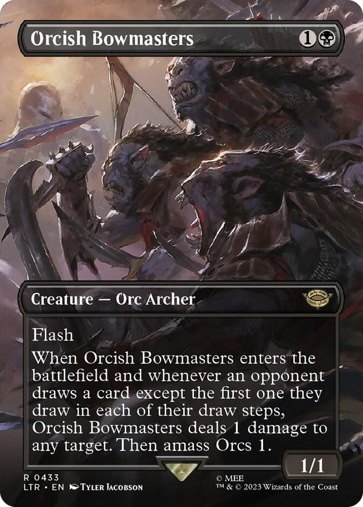 Orcish Bowmasters (Borderless Alternate Art) [The Lord of the Rings: Tales of Middle-Earth] | Eastridge Sports Cards & Games