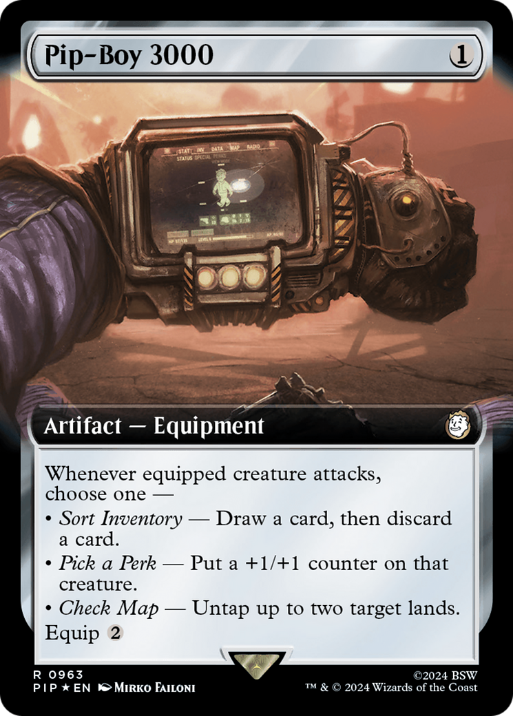 Pip-Boy 3000 (Extended Art) (Surge Foil) [Fallout] | Eastridge Sports Cards & Games