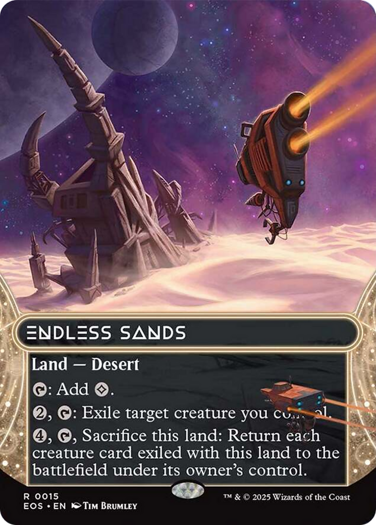 Endless Sands (0015) (Borderless) [Edge of Eternities: Stellar Sights] | Eastridge Sports Cards & Games