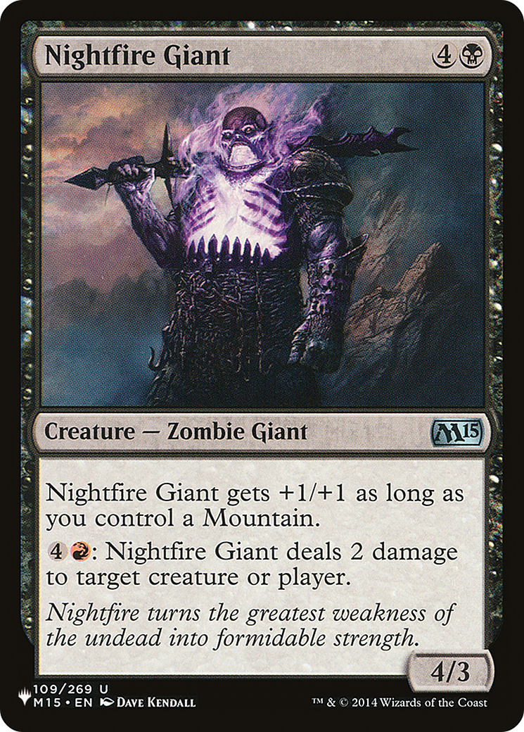 Nightfire Giant [The List] | Eastridge Sports Cards & Games