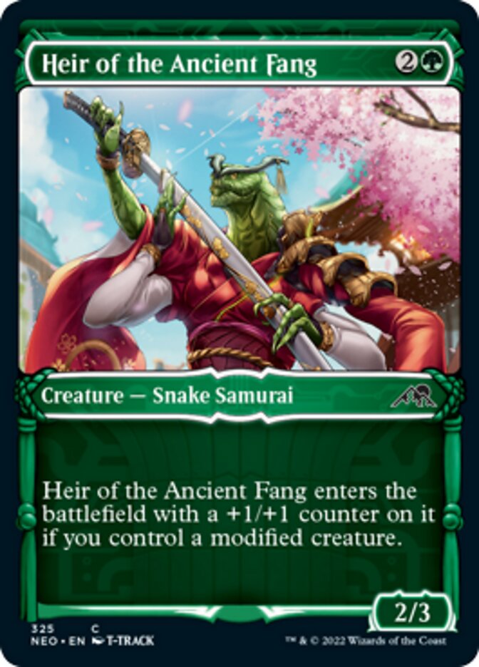 Heir of the Ancient Fang (Showcase Samurai) [Kamigawa: Neon Dynasty] | Eastridge Sports Cards & Games