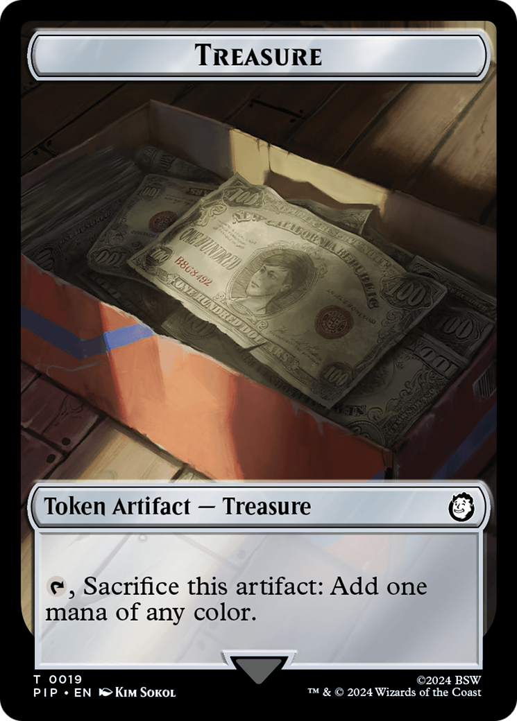 Treasure (0019) // Copy Double-Sided Token [Fallout Tokens] | Eastridge Sports Cards & Games