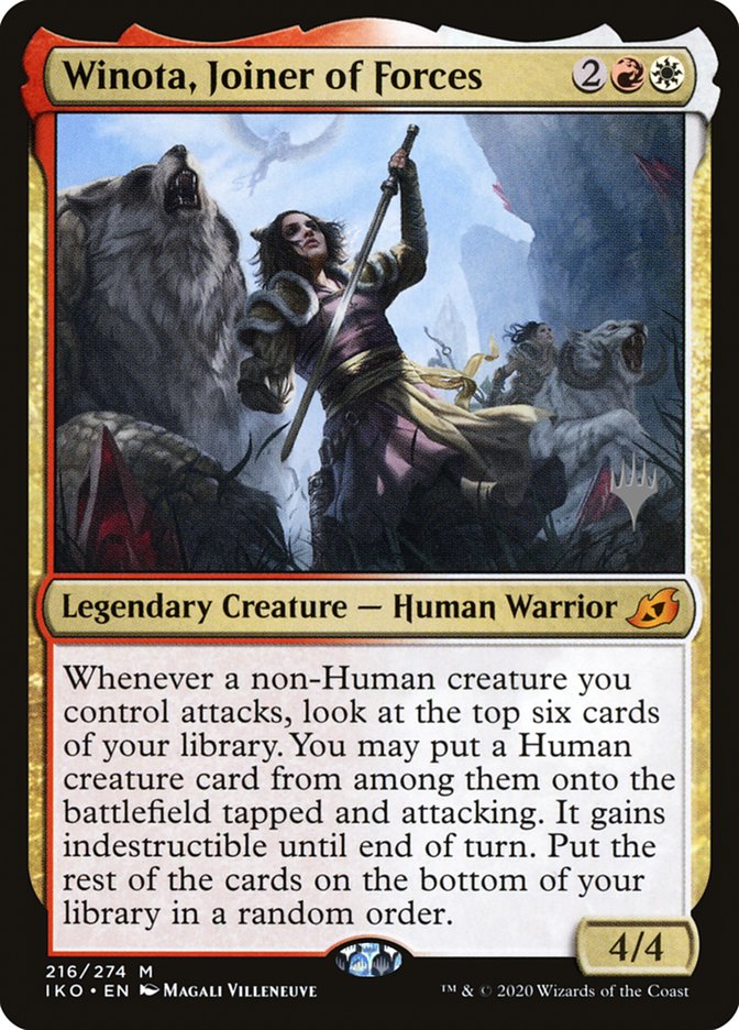 Winota, Joiner of Forces (Promo Pack) [Ikoria: Lair of Behemoths Promos] | Eastridge Sports Cards & Games