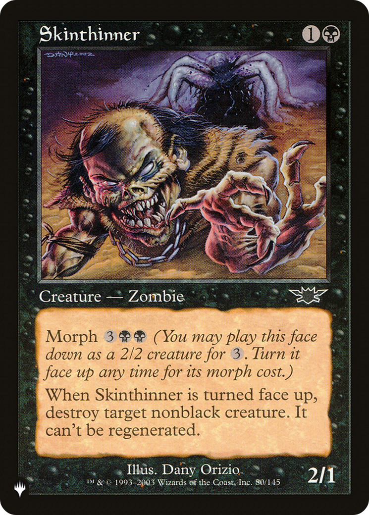 Skinthinner [The List] | Eastridge Sports Cards & Games