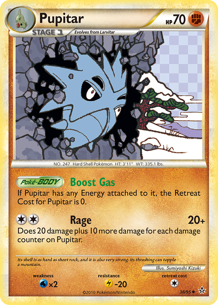 Pupitar (38/95) [HeartGold & SoulSilver: Unleashed] | Eastridge Sports Cards & Games