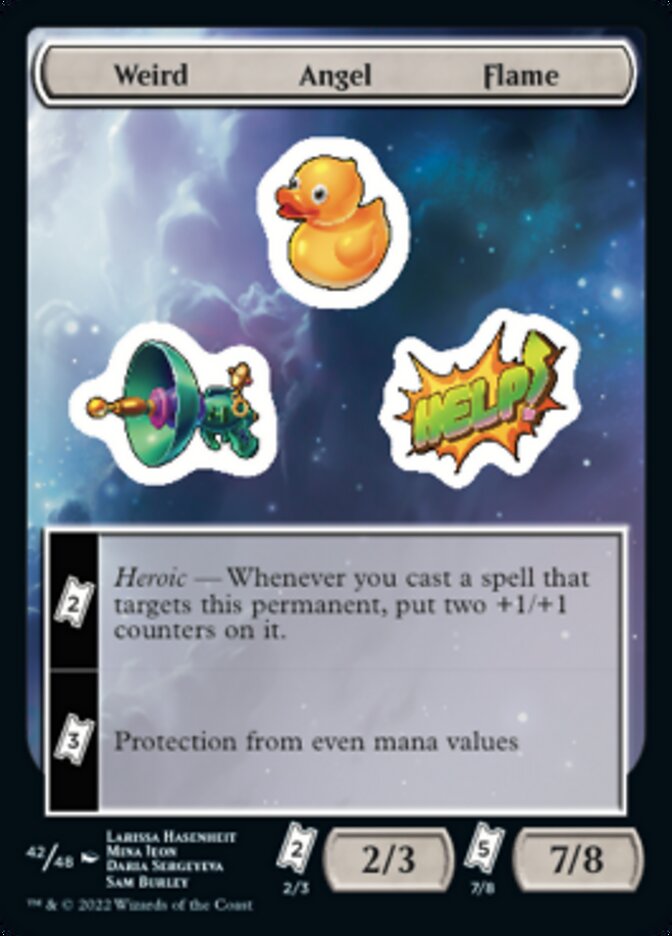 Weird Angel Flame [Unfinity Stickers] | Eastridge Sports Cards & Games