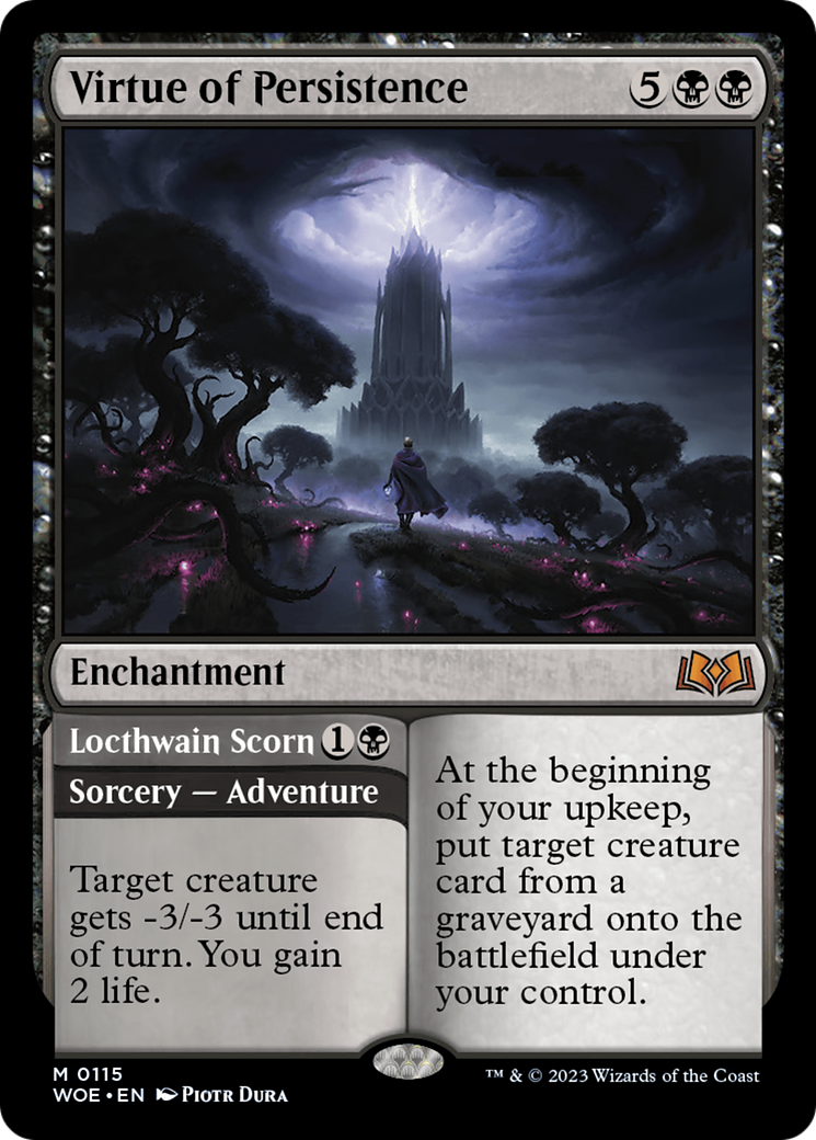 Virtue of Persistence // Locthwain Scorn [Wilds of Eldraine] | Eastridge Sports Cards & Games