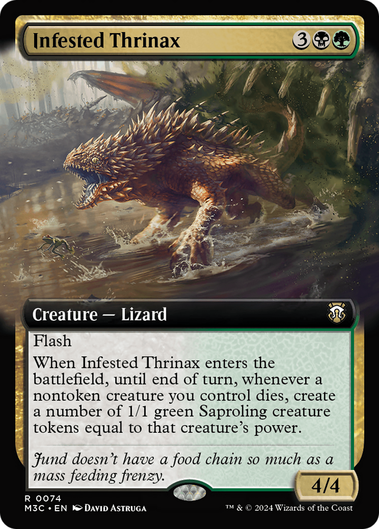 Infested Thrinax (Extended Art) [Modern Horizons 3 Commander] | Eastridge Sports Cards & Games