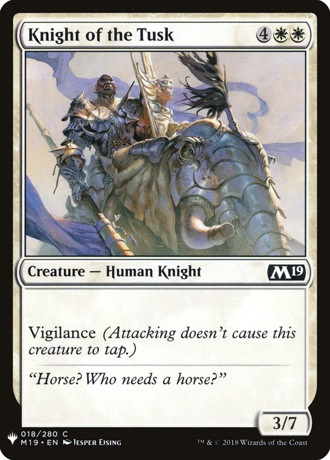 Knight of the Tusk [Mystery Booster] | Eastridge Sports Cards & Games