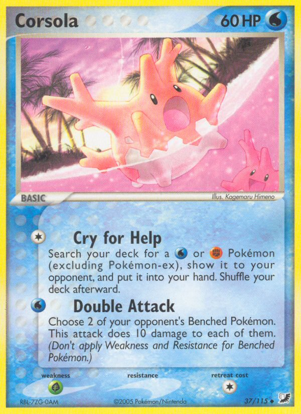 Corsola (37/115) [EX: Unseen Forces] | Eastridge Sports Cards & Games