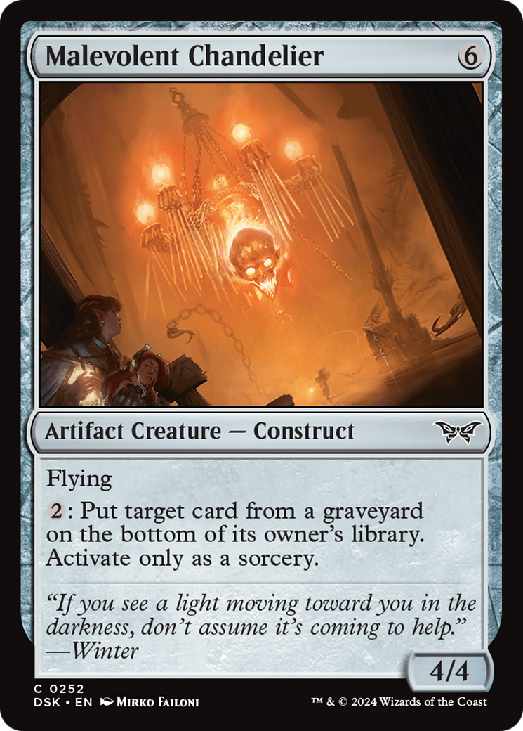 Malevolent Chandelier [Duskmourn: House of Horror] | Eastridge Sports Cards & Games