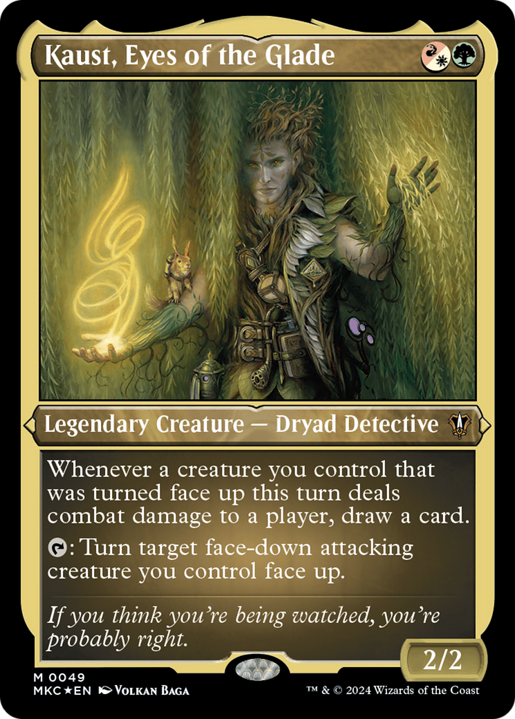 Kaust, Eyes of the Glade (Display Commander) [Murders at Karlov Manor Commander] | Eastridge Sports Cards & Games