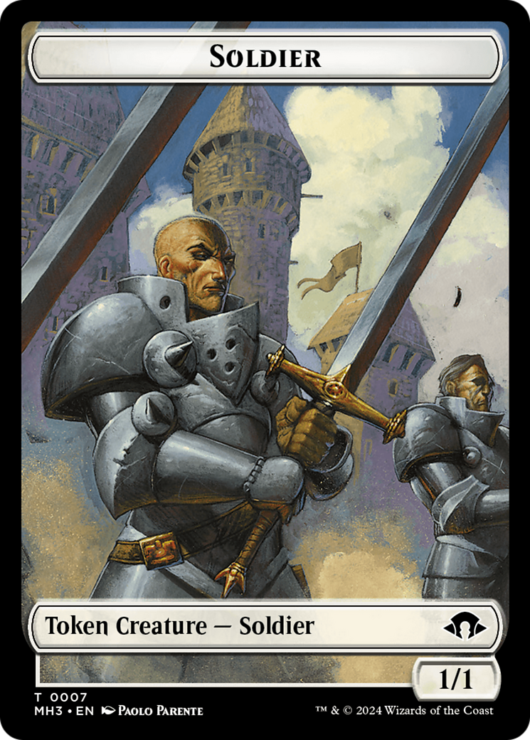 Soldier Token [Modern Horizons 3 Tokens] | Eastridge Sports Cards & Games