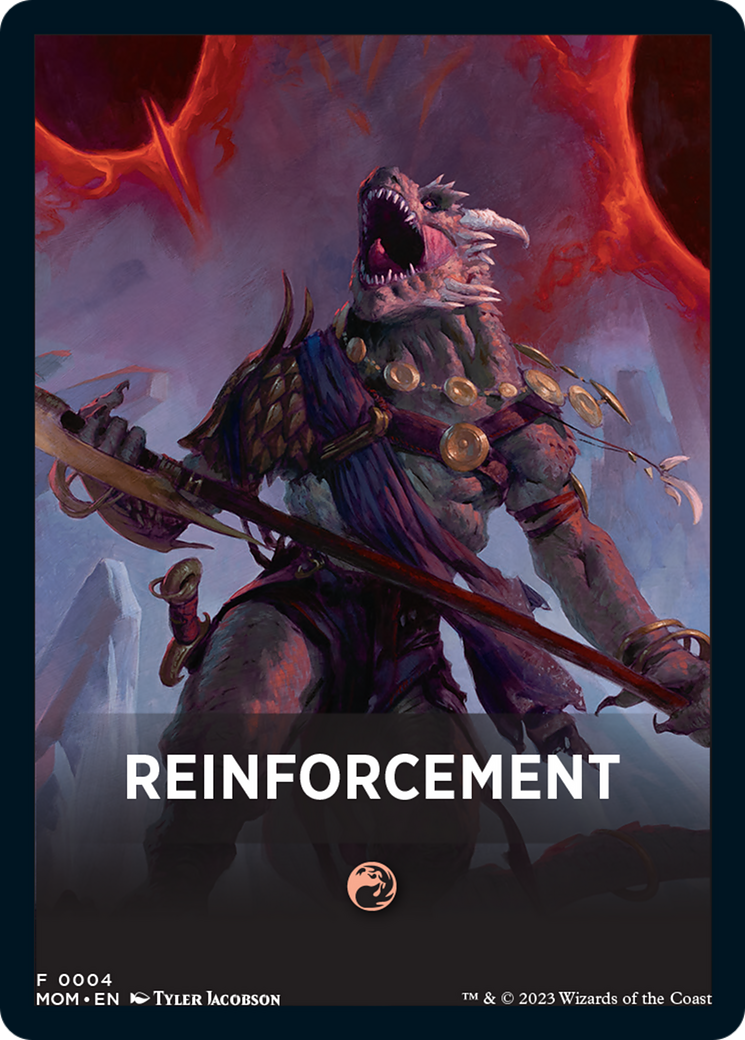 Reinforcement Theme Card [March of the Machine Tokens] | Eastridge Sports Cards & Games