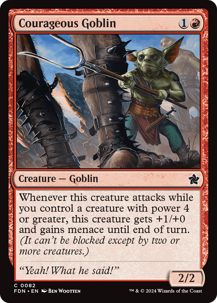 Courageous Goblin [Foundations] | Eastridge Sports Cards & Games