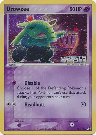 Drowzee (67/113) (Stamped) [EX: Delta Species] | Eastridge Sports Cards & Games