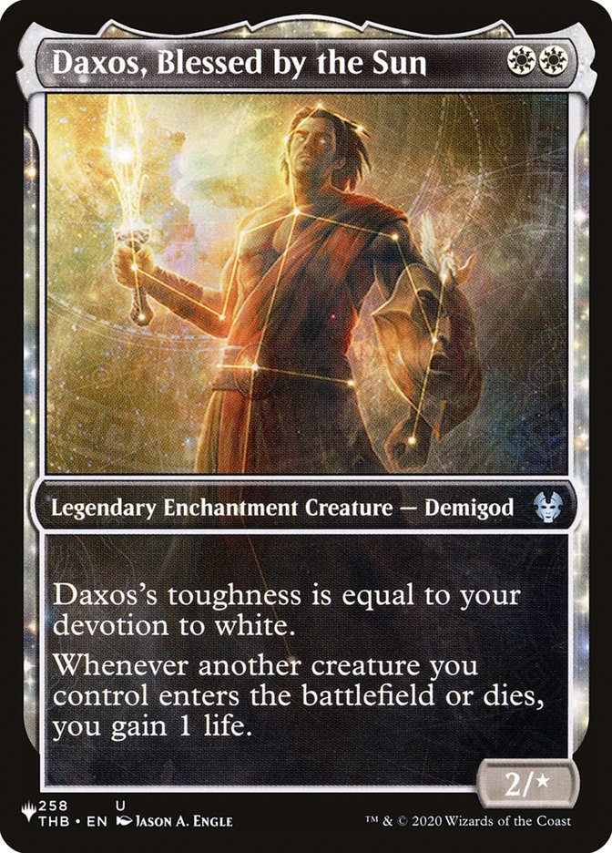 Daxos, Blessed by the Sun (Showcase) [The List] | Eastridge Sports Cards & Games