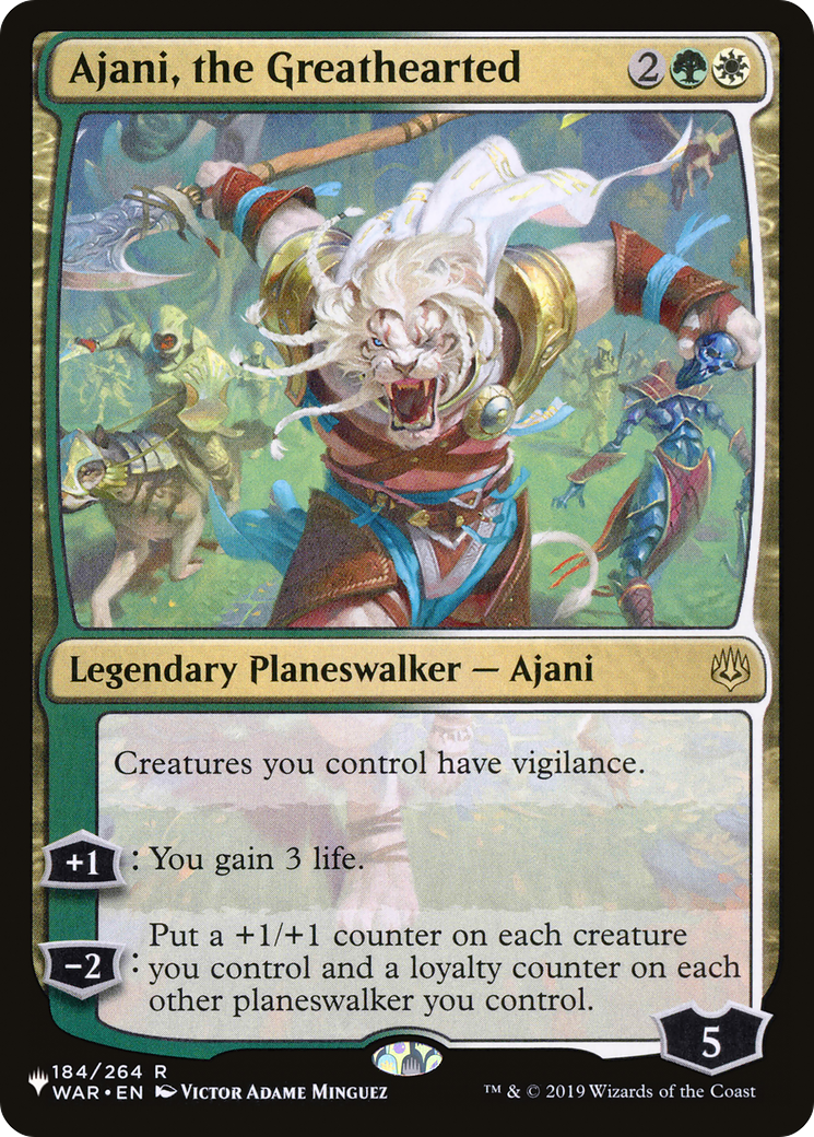 Ajani, the Greathearted [The List] | Eastridge Sports Cards & Games