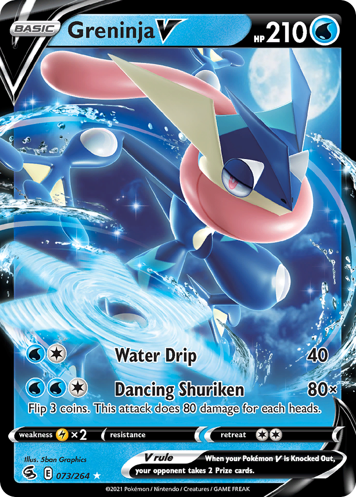 Greninja V (073/264) (Intro Deck) [Sword & Shield: Fusion Strike] | Eastridge Sports Cards & Games