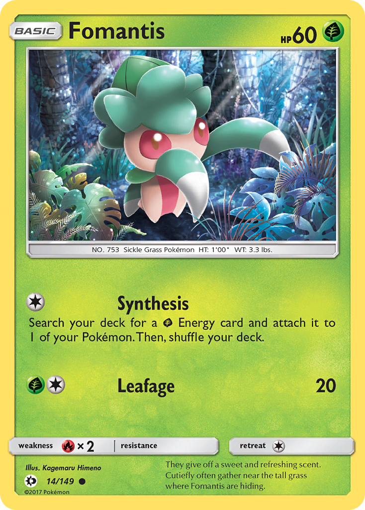 Fomantis (14/149) [Sun & Moon: Base Set] | Eastridge Sports Cards & Games