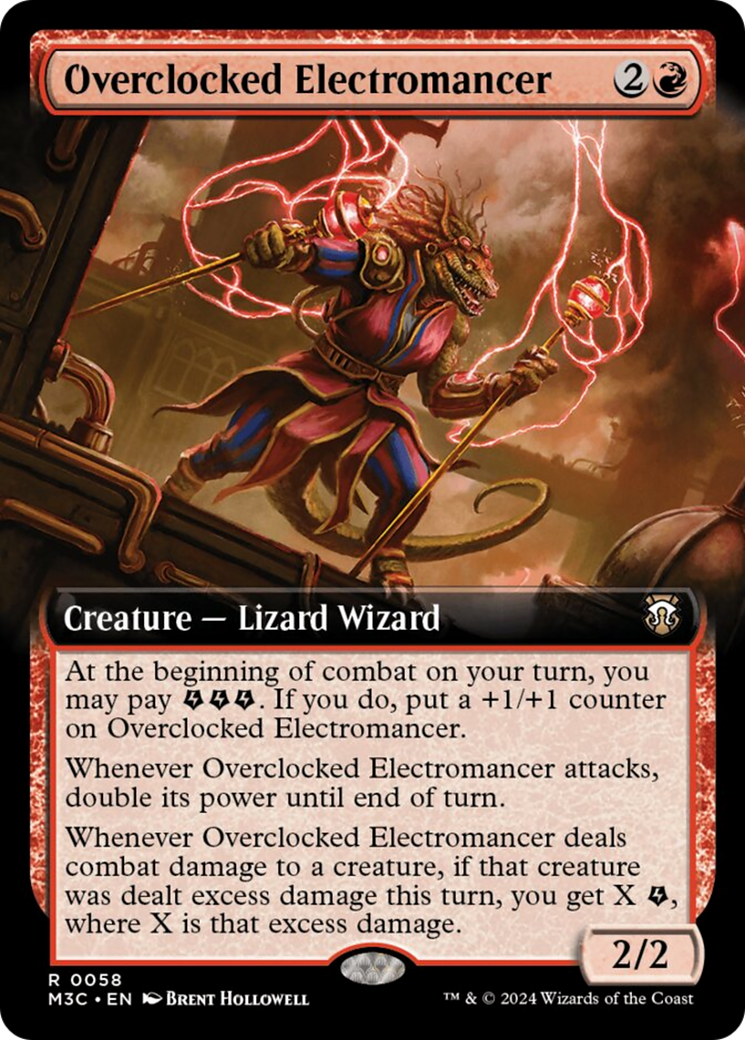 Overclocked Electromancer (Extended Art) [Modern Horizons 3 Commander] | Eastridge Sports Cards & Games