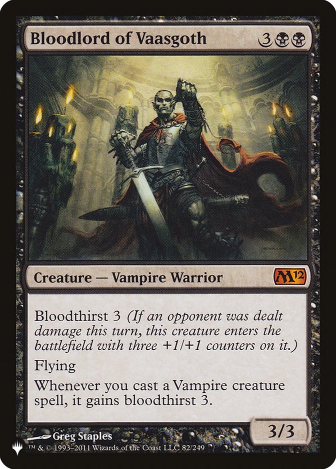 Bloodlord of Vaasgoth [The List] | Eastridge Sports Cards & Games