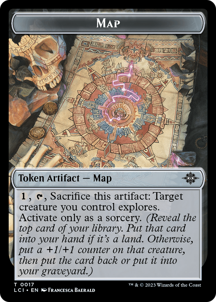 Map // Vampire Demon Double-Sided Token [The Lost Caverns of Ixalan Tokens] | Eastridge Sports Cards & Games